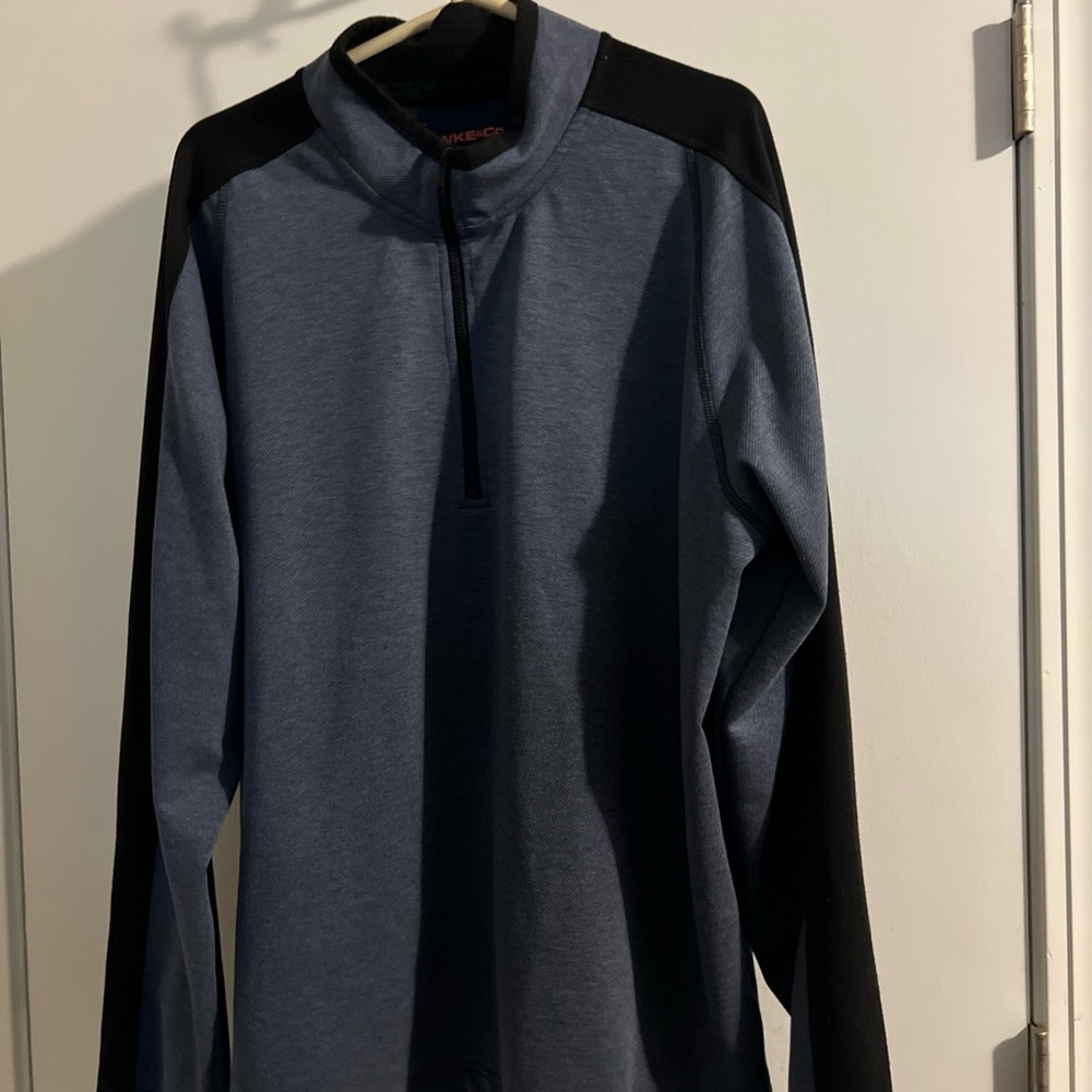 Hawke & Co Blue and Black Pullover XL